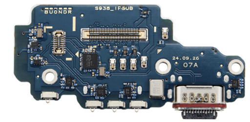 [X9095ライトニングコネクター｜充電ポート] （取り寄せ品）Galaxy S25 Ultra（SM-S9380）充電ポートボード(O)