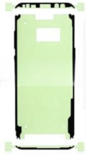 [X9150シール] （取り寄せ品）Galaxy  S8+ フロントパネル用 接着テープステッカー