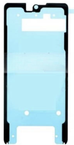 [X9154シール] （取り寄せ品）Galaxy Note10 lite  フロントパネル用 接着テープステッカー  5枚セット 