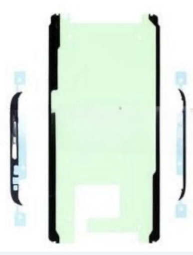 [X9177シール] （取り寄せ品）Galaxy S9+ フロントパネル用 接着テープステッカー 5枚セット 