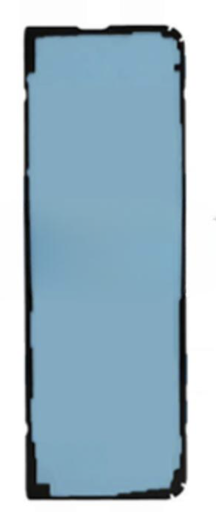 [X9213シール] （取り寄せ品）Galaxy Fold バックカバー用 接着テープステッカー