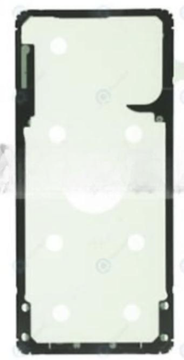 [X9220シール] （取り寄せ品）Galaxy S10 lite バックカバー用 接着テープステッカー 5枚セット 