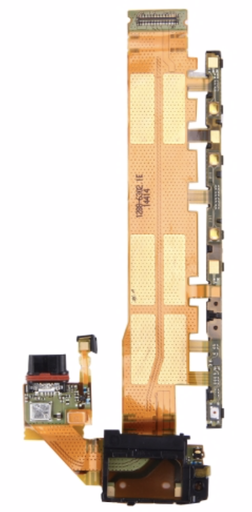 [X3138ライトニングコネクター｜充電ポート] Xperia Z4 ドックコネクター ｽﾘｰﾌﾟボタンケーブル付