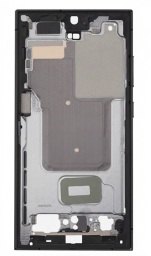[X9507] （取り寄せ品）Galaxy S24 Ultra ミドルフレーム サイドキー付き 黒