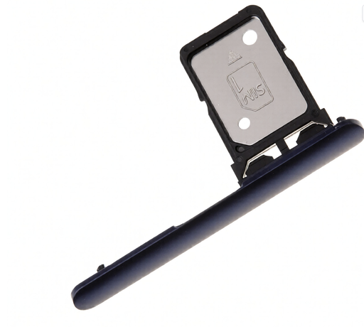 [X9673SIM] （取り寄せ品）Xperia 10 SIMカードトレイ  キャップ付き 黒 (シングル版）