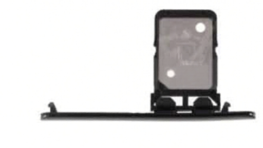 [X9676SIM] （取り寄せ品）Xperia 10 Plus SIMカードトレイ キャップ付き 黒 (シングル版）