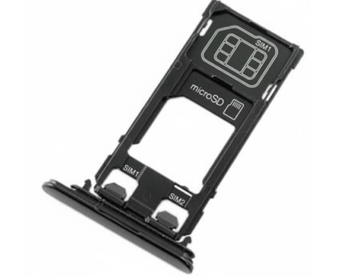 [X9689SIM] （取り寄せ品）Xperia XZ (F8331 SO-01J SOV34 601SO) キャップ＆SIMトレイ 黒