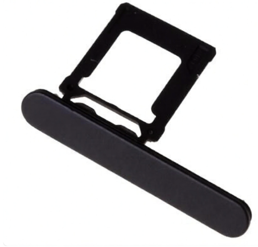 [X9717SIM] （取り寄せ品）Xperia XZ1 Compact (SO-02K) キャップ＆SDカードトレイ 黒