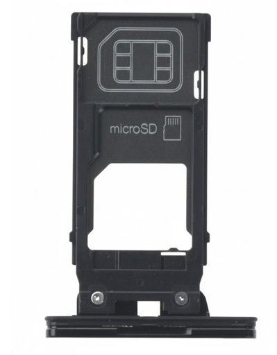 [X9718SIM] （取り寄せ品）Xperia XZ2 (H8216 SO-03K SOV37 702SO) キャップ＆カードトレイ 黒