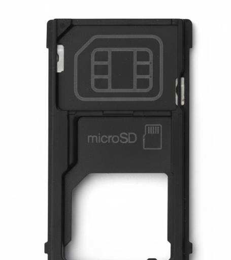 [X9719SIM] （取り寄せ品）Xperia XZ2 Premium (H8166 SO-04K SOV38) キャップ＆カードトレイ 黒