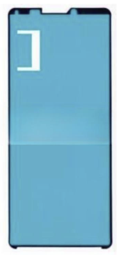 [X9787シール] （取り寄せ品）Xperia 10 Ⅲ｜Xperia 10 Ⅲ Lite 通用フロントパネル用両面テープ（5個セット）