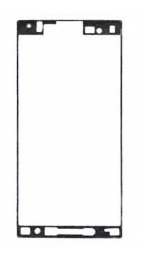 [X9797シール] （取り寄せ品）Xperia X Compact (SO-02J F5321) フロントパネル用 両面テープ（5個セット）