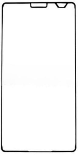 [X9833シール] （取り寄せ品）Xperia Z3 Compact (D5833) フロントパネル用両面テープ（5個セット）