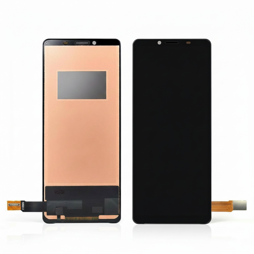 [X9856液晶｜LCD] Xperia 10Ⅱ フロントパネル 黒 ｜TFT互換品