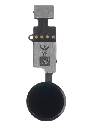 [X9883ﾎｰﾑﾎﾞﾀﾝ] iPhone 7G｜7P｜8G｜8P｜SE2｜SE3 感圧式ホームボタン 黒｜YF製