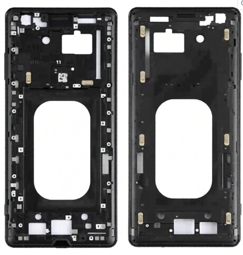 [X9999ﾐﾄﾞﾙﾌﾚｰﾑ] （取り寄せ品）Xperia XZ3 (H8416 SO-01L SOV39 801SO) ミドルフレーム ASSY 黒