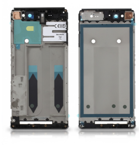 [G2004ﾐﾄﾞﾙﾌﾚｰﾑ] （取り寄せ品）Xperia XA1 ミドルフレーム 黒