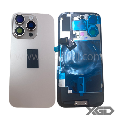 [G2224背面パネル｜バッテリーカバー｜バックカバー] iPhone 16Pro バックガラス 互換品（レンズ＆MagSafe付き）金