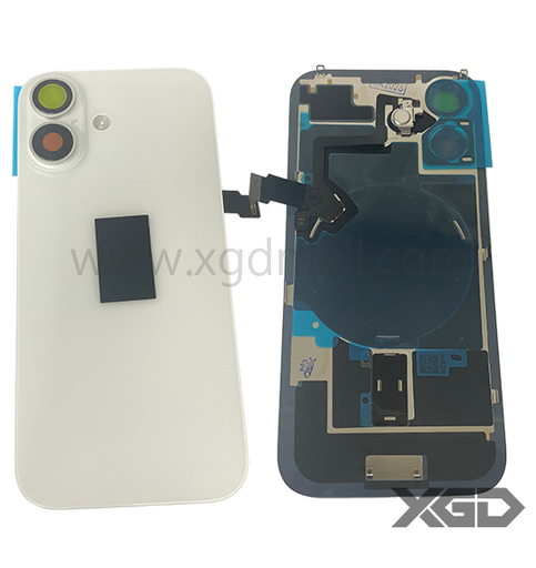 [G2230背面パネル｜バッテリーカバー｜バックカバー] iPhone 17  バックガラス 互換品（レンズ＆MagSafe付き）白