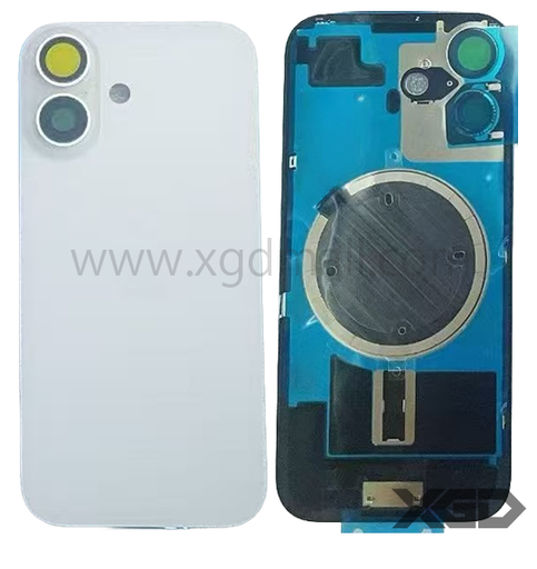 [G2230背面パネル｜バッテリーカバー｜バックカバー] iPhone 17  バックガラス 互換品（レンズ＆MagSafe付き）白