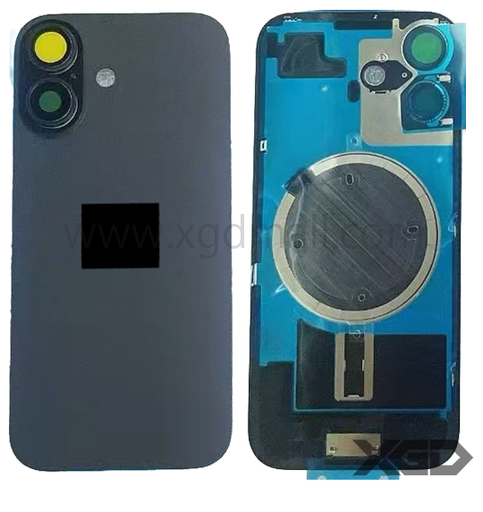 [G2231背面パネル｜バッテリーカバー｜バックカバー] iPhone 17  バックガラス 互換品（レンズ＆MagSafe付き）黒