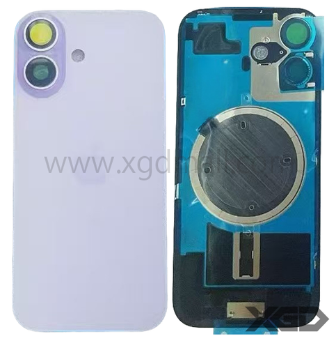 [G2234背面パネル｜バッテリーカバー｜バックカバー] iPhone 17  バックガラス 互換品（レンズ＆MagSafe付き）ラベンダー