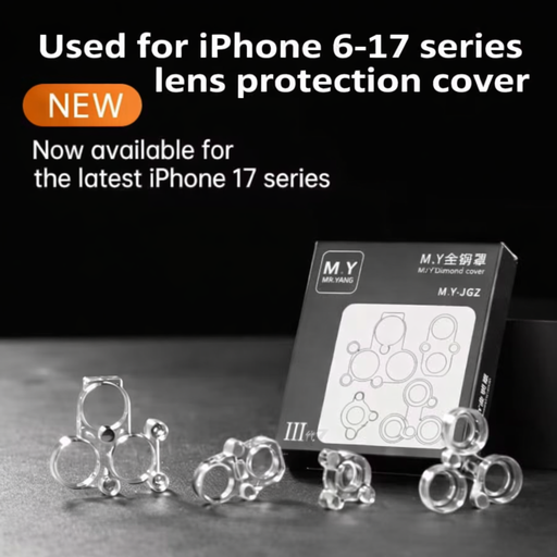 [G2578] iPhone 6-17 Pro Max バックカメラ修理用防塵カバー 4点セット