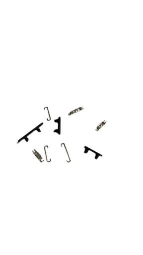 [G2585] iPhone 15｜15 PLUS 電源ボタン＋音量ボタン 黒