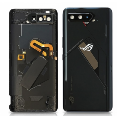 [G2633背面パネル｜バッテリーカバー｜バックカバー] （取り寄せ品）ASUS ROG Phone 5s Pro (ZS676KS)バックカバー  ブラック