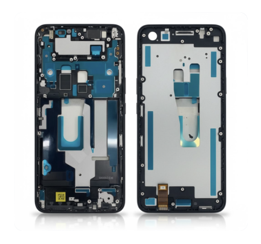 [G2679ﾐﾄﾞﾙﾌﾚｰﾑ] （取り寄せ品）ASUS ZenFone7｜7 Pro(ZS670KS｜ZS671KS) 通用 ミドルフレーム 黒