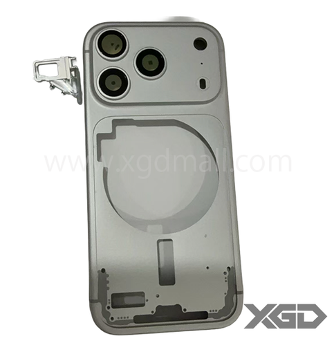 [G2859背面ガラス] iPhone 17Pro ミドルフレーム 銀｜eSIM対応モデル