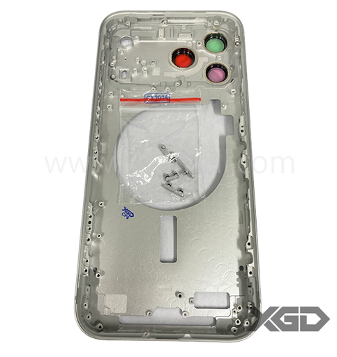 [G2862背面ガラス] iPhone 17ProMax ミドルフレーム 銀｜eSIM対応モデル