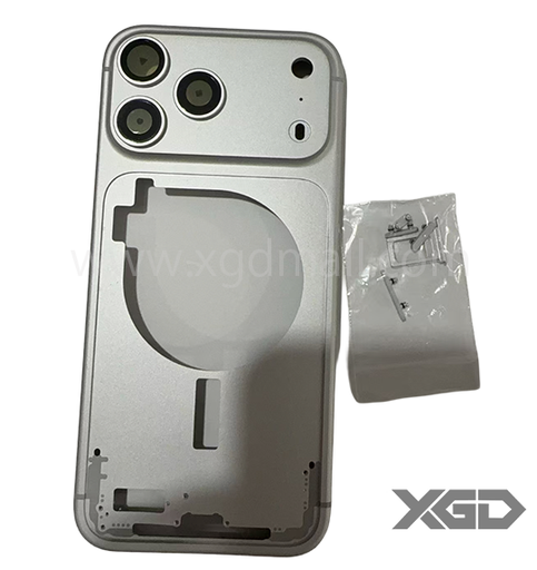 [G2862背面ガラス] iPhone 17ProMax ミドルフレーム 銀｜eSIM対応モデル