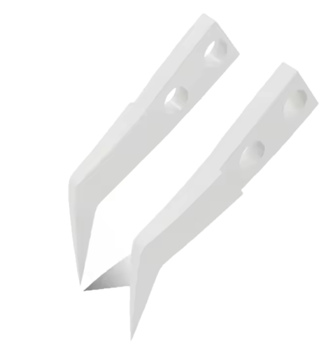 [G3001] 工具 ピンセット ステンレス製替え先（先曲がり）２枚セット