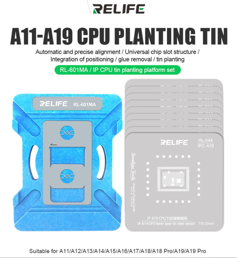 [G3009] （取り寄せ品 ）工具 RELIFE iPhone用 CPU 植ニッケル錫立て作業台セット (A11-A19対応) RL-601MA