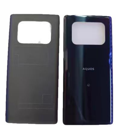 [G3011ﾊﾞｯｸﾊﾟﾈﾙ] （取り寄せ品）AQUOS R6 バックパネル 黒 （レンズなし）