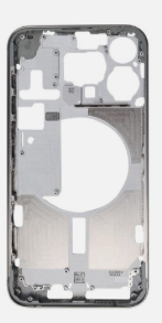 [G3046背面ガラス] （取り寄せ品 ）iPhone 15ProMax ミドルフレーム  ナチュラルチタニウム｜互換品