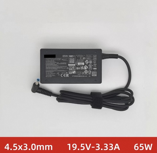 [G3628] （取り寄せ品）HP スマートACアダプター 2014 65W DCプラグ：4.0x3.0mm 対応