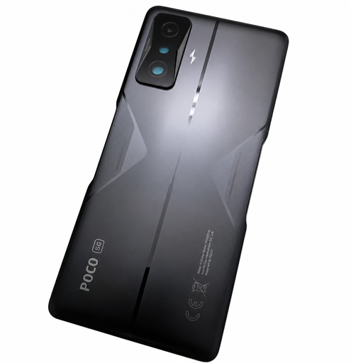 [G3713背面パネル｜バッテリーカバー｜バックカバー] （取り寄せ品）Xiaomi Poco F4 GT バックパネル 黒｜純正組立品