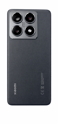 [G3716背面パネル] （取り寄せ品）Xiaomi 14T Pro バックパネル 黒 レンズ付き｜純正組立品