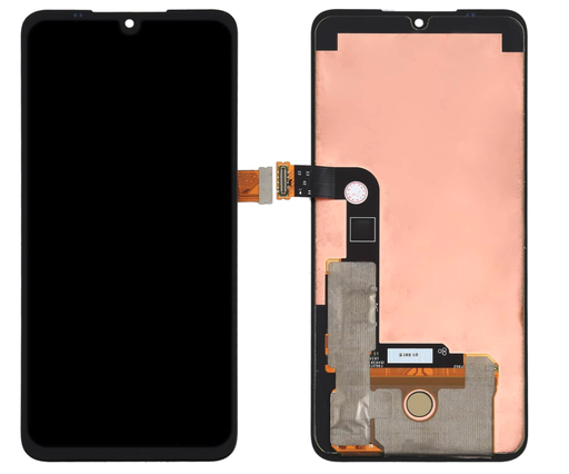 [G3935] （取り寄せ品）LG V50S ThinQ 5G フロントパネル 黒