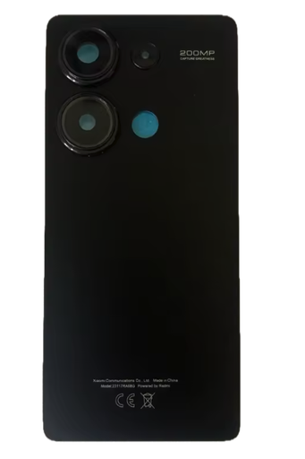 [G3937] （取り寄せ品）Xiaomi Redmi Note 13 Pro 4G バックパネル 黒｜互換品