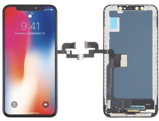 [X2071互換パネル｜液晶] iPhone X コピーパネル LCD 黒 FHD JK製
