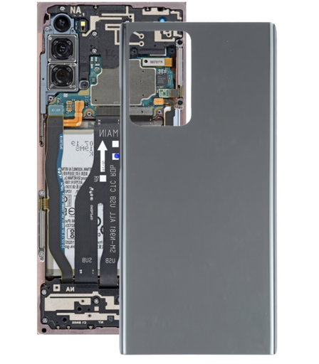 [X3246背面パネル｜バッテリーカバー｜バックカバー] （取り寄せ品）Galaxy Note20 Ultra バックパネル 黒