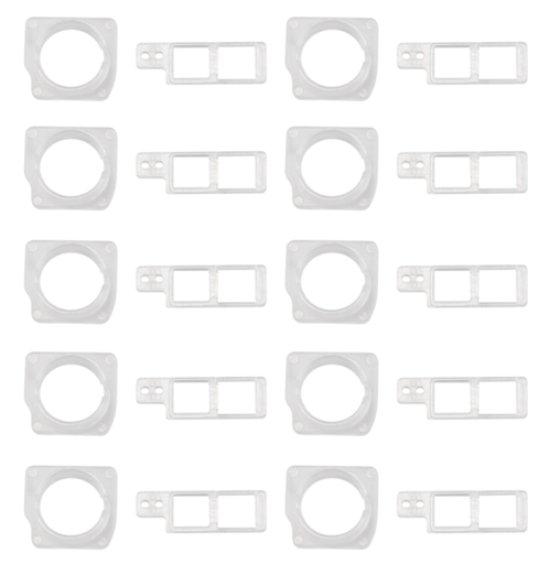 [X2734プラスチックパーツ] iPhone 8P インカメラリング+近接センサーブラケット 100個セット