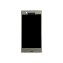 [X3037液晶/LCD] Xperia XZ1 Compact フロントパネル 銀