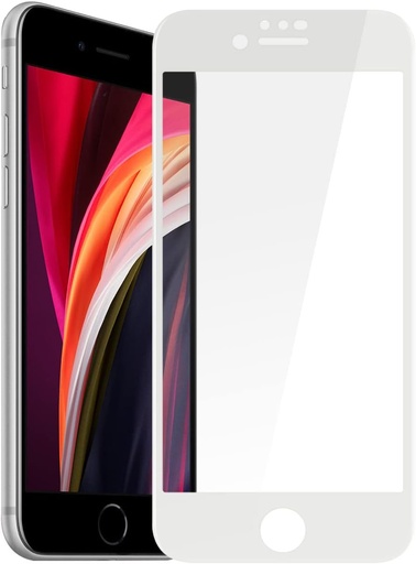 [X2233保護フィルム] iPhone 7G｜8G ガラスフィルム ソフト 白
