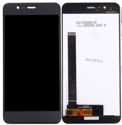 [X3321液晶/LCD] ZenFone3 Max フロントパネル (ZC520TL) 黒