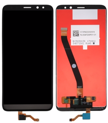 [X3415液晶｜LCD] HUAWEI Mate10 lite フロントパネル 黒｜再生品