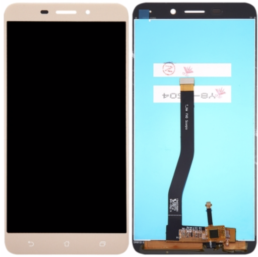 [X3317液晶｜LCD] ASUS ZenFone3 Leaser フロントパネル （ZC551KL） 金｜再生品